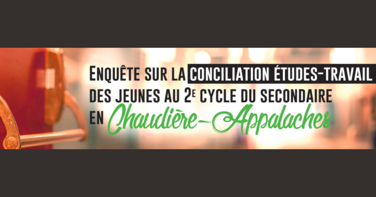Enqu&ecirc;te conciliation &eacute;tudes travail | Chaudi&egrave;re-Appalaches