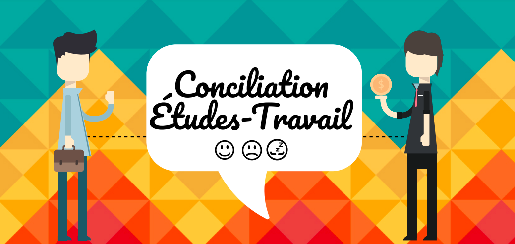 Infographie - Conciliation études-travail