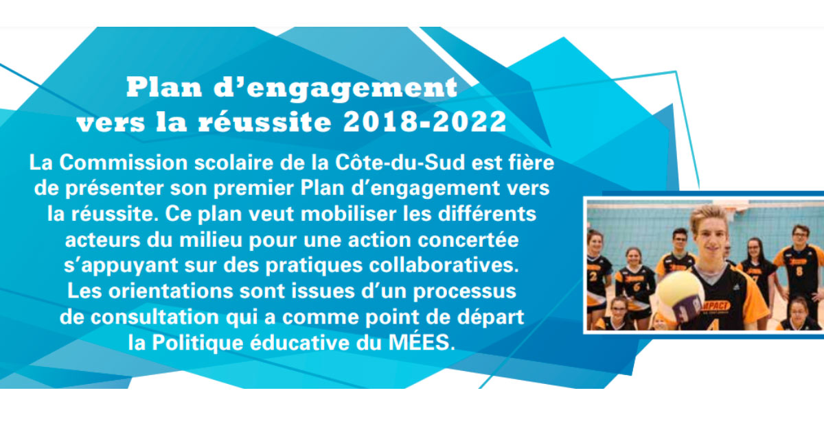 Plan d’engagement vers la réussite 2018-2022