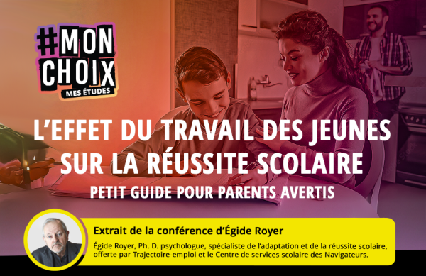 Infographie | L'effet du travail des jeunes sur la réussite scolaire