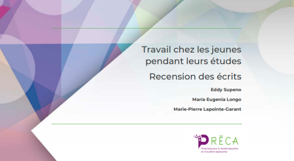 Document | Recension des écrits - Travail chez les jeunes pendant leurs études