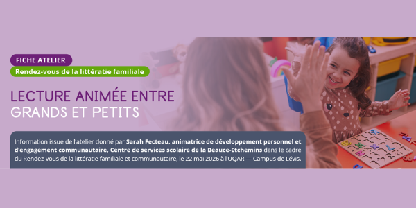 Fiche | Atelier - Lecture animée entre grands et petits